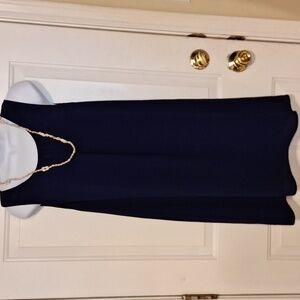 Umgee Sleeveless Dress Blue Cut out Back Size Mediu.